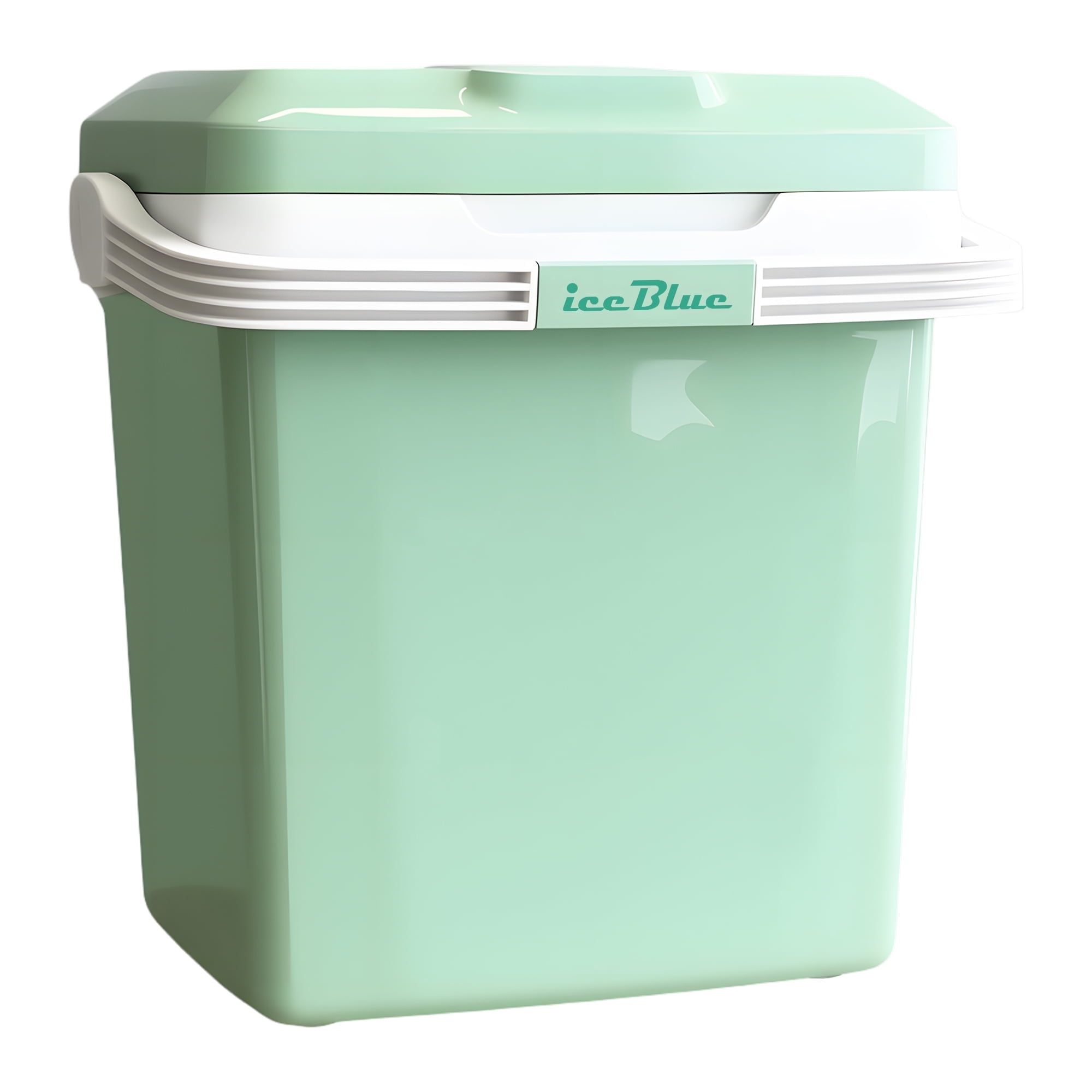 26L Portable Outdoor Refrigerator with Handle Lock, Car Cooler, Camping Fridge(Green)