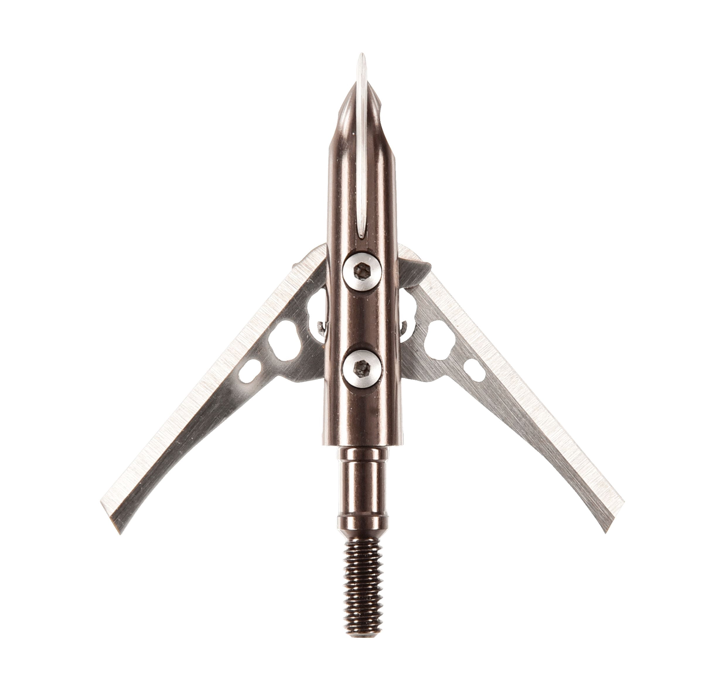 (2 pack) Rage 2-Blade Cut-On-Contact No Collar Broadhead, 3 Pack, 100 Grain, .035" Stainless Steel Blades
