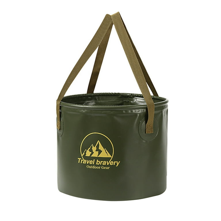 Collapsible Bucket With Handle, Lightweight Folding Water