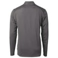 thumbnail image 3 of Men's Cutter & Buck Black Lehigh Valley IronPigs Big & Tall Virtue Eco Pique Micro Stripe Recycled Quarter-Zip Pullover, 3 of 3