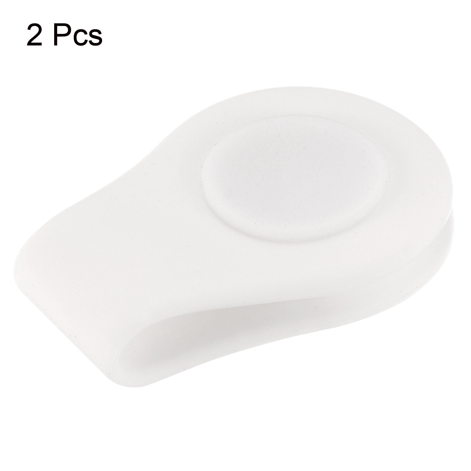Unique Bargains Golf Hat Clip Silicone Cap Clamp with Magnetic Ball Marker Holder White