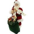 thumbnail image 5 of 12” Fabric Mache Traditional Toy Bag Santa Claus 121024, 5 of 7