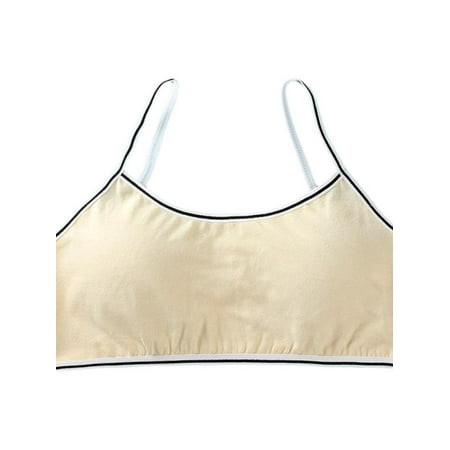 

Padded Lightweight Bra Seamless Bralette Girls Training Bra Cotton Spaghetti Crop Bra Soft Bralette Teens Sports Bra
