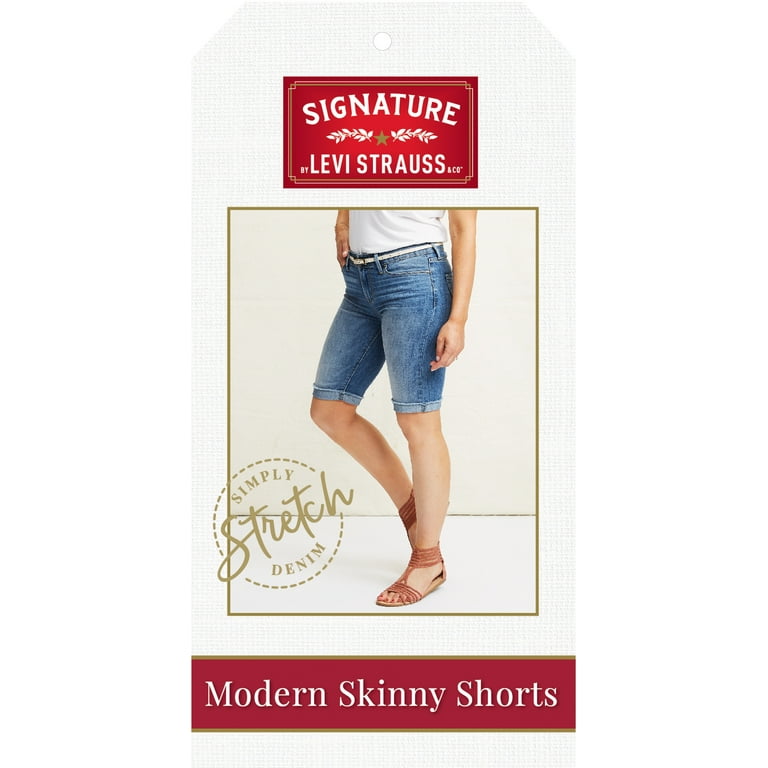 Women s Modern Skinny Shorts Walmart