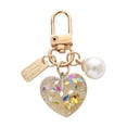 thumbnail image 2 of 5x LLavero de Corazón de Resina para Mujer, Llavero con Etiqueta de Metal, Accesorios de Bolso para Adolescentes, Niñas, Hermanas, Parejas, Bolso 5 piezas, 2 of 8