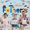 thumbnail image 4 of 7x5ft Blue Happy Father's Day Backdrop Dad Grandpa Background Family Home Indoor Outdoor Festival Party Decorations Banner Photo Booth Props, 4 of 6