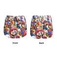 thumbnail image 5 of Lsque Mario Printed Women's Running Shorts with Liner Pockets,Elastic Quick Dry Workout Athletic Gym Yoga Shorts,Womens High Waist Shorts-Medium, 5 of 9