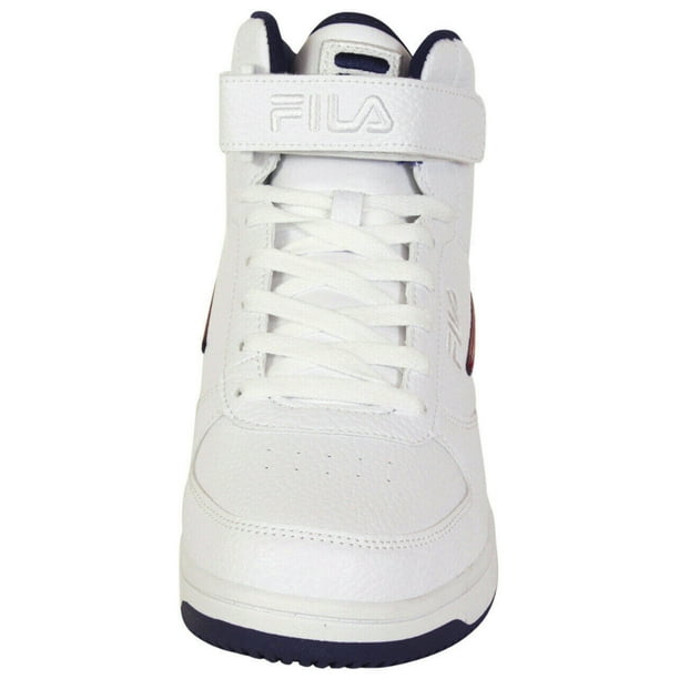 censur antyder Øde Fila Mens A-High Leather Sneakers Hi Top Shoes White - Walmart.com