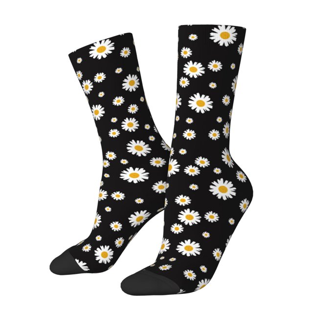 Balery Daisy Calcetas Largas con Estampado para Hombre y Mujer – Suaves y Transpirables, Talla Única (US 5-11)