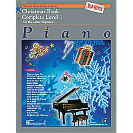 Alfred 00-17203 Basic Piano Course- Top Hits Christmas Book Complete 1- 1A-1B - Music Book