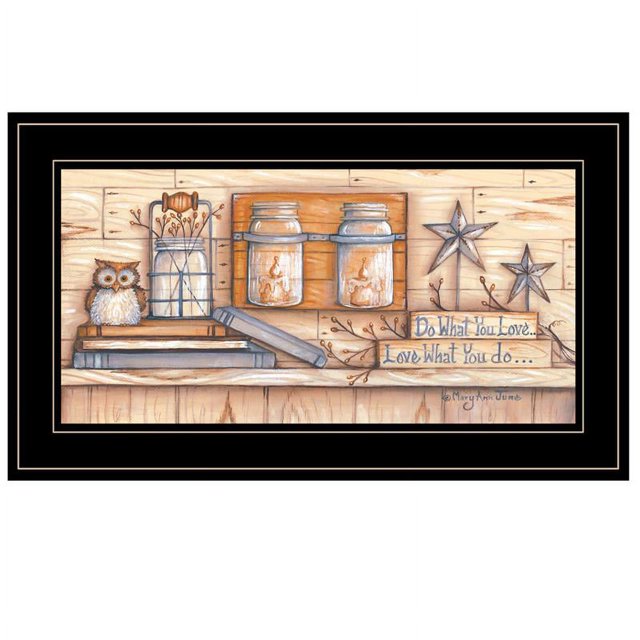 Do What You Love by Mary June Printed Wall Art Wood Multi-Color