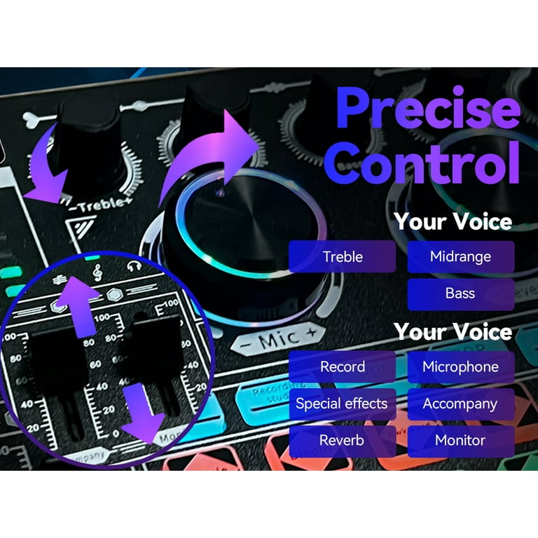 KILOGOGRAPH Podcast Sound Board F999 - Music Mixer Board for PC