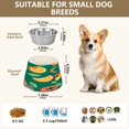 thumbnail image 3 of Raised Pet Bowl with Removable Stainless Steel Insert Anti-Slip No-Tip Dog Bowl for Small to Medium Pets Tomato Orange Pattern, 3 of 6