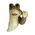 thumbnail image 1 of Estatua de rana animal, escultura de rana, colección de decoración de animales, figura de resina estilo D, 1 of 9