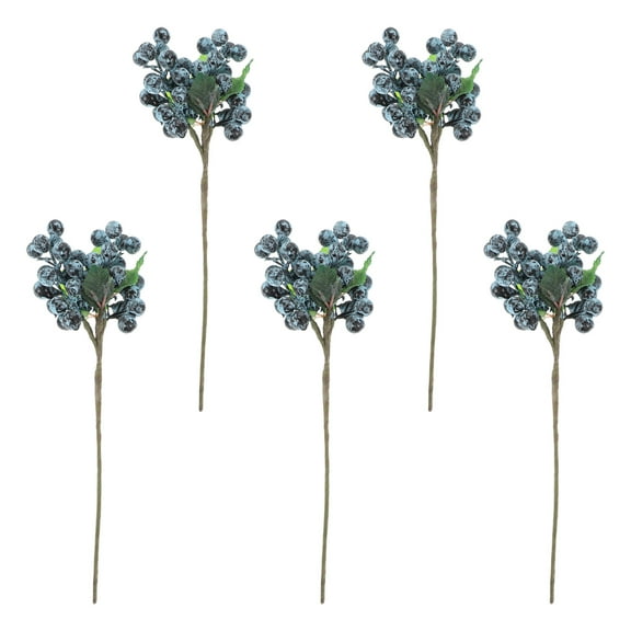 GOOHOCHY Berry Stem Blue 5Pcs 3.9x9.8in