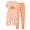 Dog Orange, variant on Moon Panda Pajamas Kids Cotton Rainbow Short Sleeves Shorts & Checkered Pant 3 PCS Soft Jammie Size 4T
