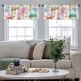 thumbnail image 4 of LALILO Kitchen Curtain Valance Colorful Various Sea Cartoon Rod Pocket Window Curtain 52"x 18" Set of 2, 4 of 5