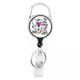 thumbnail image 1 of 2x Llavero Retráctil Con Soporte Para Insignia, Clip Para Placa Con Nombre Para Profesores, Trabajadores, Médicos, Estilo F 2 piezas, 1 of 8