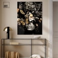 thumbnail image 3 of Butterfly Golden Goddess Gold Fashion Glam Canvas Wall Art by Art Remedy, Gallery Wrapped, 30"x36", 3 of 7