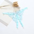 thumbnail image 2 of Lroveb Crotchless Panties for Women Thin Belt Open Thong Pants Low Waist Butterfly Embroidered, 2 of 6