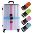 thumbnail image 1 of 4 Pack Luggage Straps Adjustable Suitcase Belts Travel Packing Belt with Buckle Closure Baggage Security Straps 4 Colors, 1 of 5