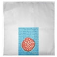 thumbnail image 4 of Betsy Drake GT092B Coral Sand Dollar Blue Script Guest Towel, 4 of 4