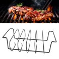 thumbnail image 4 of Costilla de Costilla, Circulación de Aire Sosteniendo 4 Costillas Rejilla de Costellas Absorbió de Calor Rápido para Barbacoa, 4 of 7