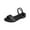 Black, variant on Anuirheih Summer Ladies Shoes Casual Women's Sandals Roman Beach Sandals Sandals Women (Black)