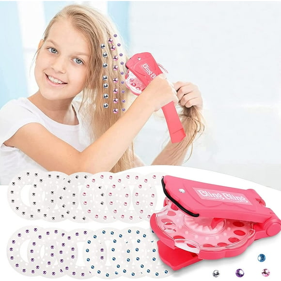 Sin Diamond Styler Machine à Strass pour Cheveux Kit Outil de Coiffage Charmant avec Décoratif - Multicolore, Bling - Kit de Bijoux Jouet Créatif pour Filles