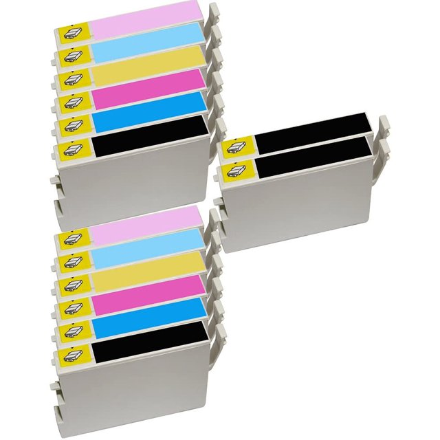 14 Inkfirst® 48 Ink Cartridges Compatible Remanufactured for Epson 48 Stylus Photo RX500 RX600 RX620 2 Set + 2 BK