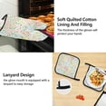 thumbnail image 5 of Dreamtimes Fashionable Flowers Mothers day Kitchen Apron,Oven Mitt,Pot Holder,Towel,Birthday Gifts Set for Mom Wife Grandma, 5 of 6