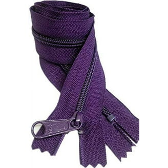 Nylon Coil YKK Deep Purple #4.5 Handbag Zippers with Long Pull