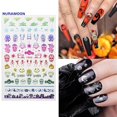 thumbnail image 4 of Nuramoon 1 Hoja De Pegatinas De Uñas De Halloween Patrón De Tema Autoadhesivo Papel Calabaza Fantasma Accesorios, 4 of 4