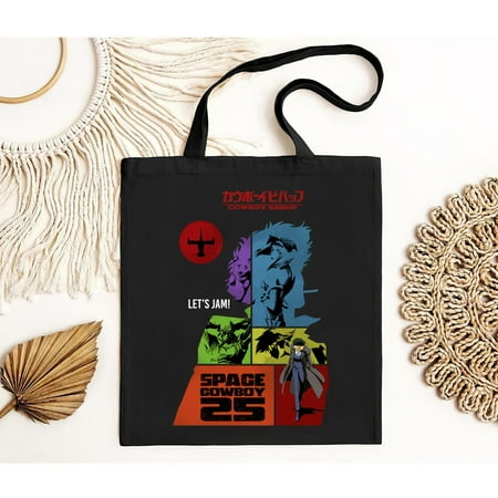 vintage Cowboy Bebop 25th Anniversary Tonal Tote Bag-TH6185