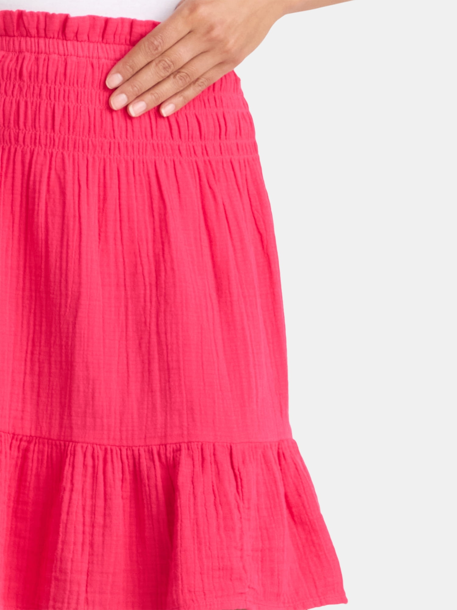 Time and Tru Women's Double Cloth Skirt, Sizes XS-XXXL