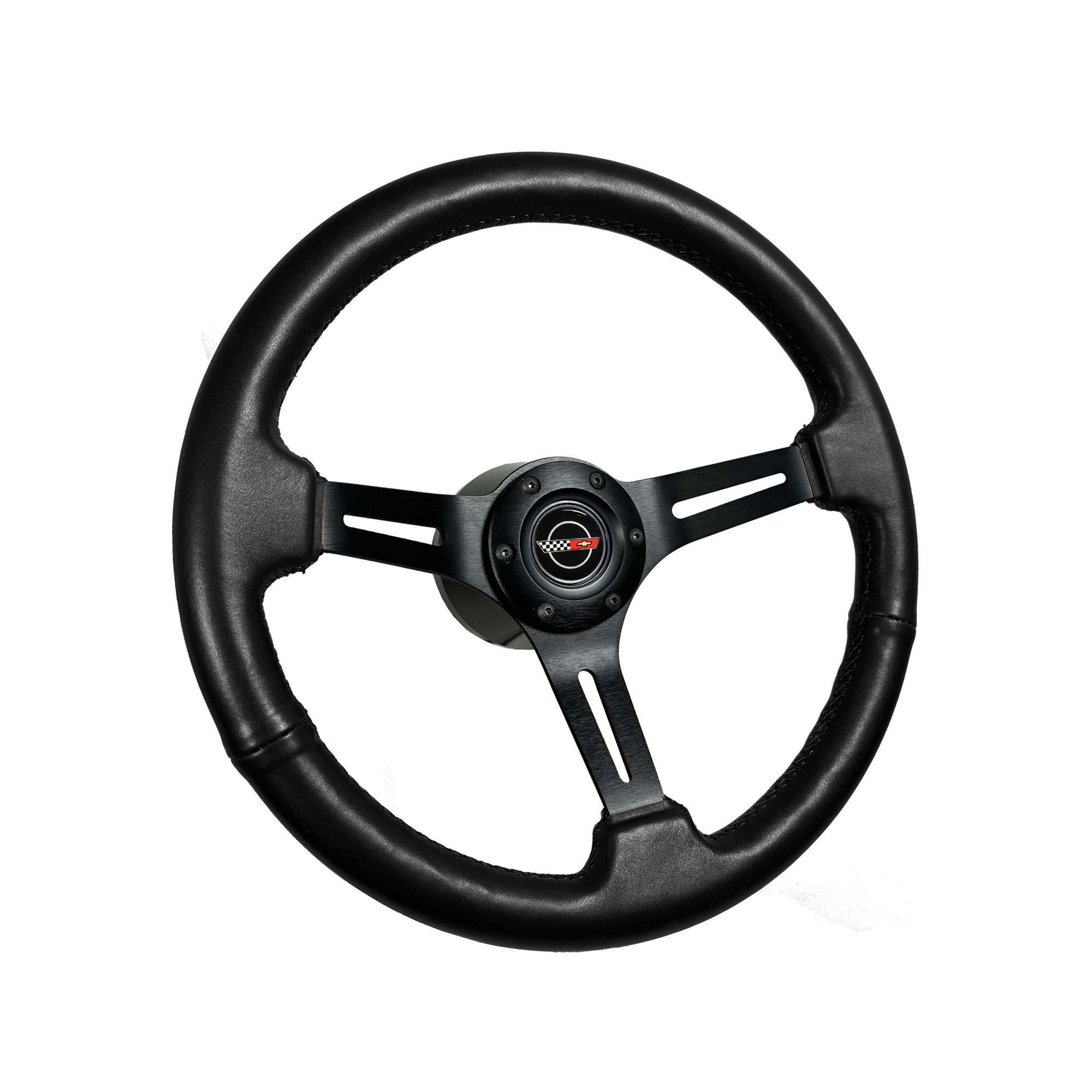 1984-89 C4 Corvette S6 Sport Leather Steering Wheel Kit Telescopic