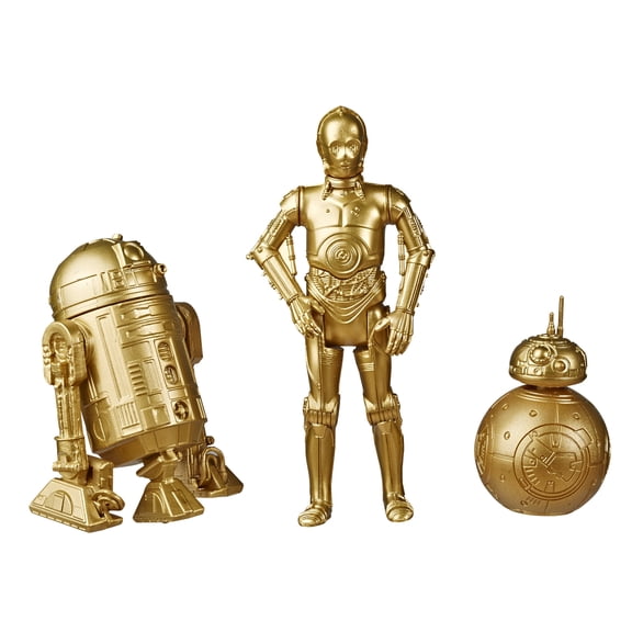 Star Wars: Skywalker Saga C-3PO, BB-8 and R2-D2 Toy Action Figure Set for Boys and Girls, 3 Pieces