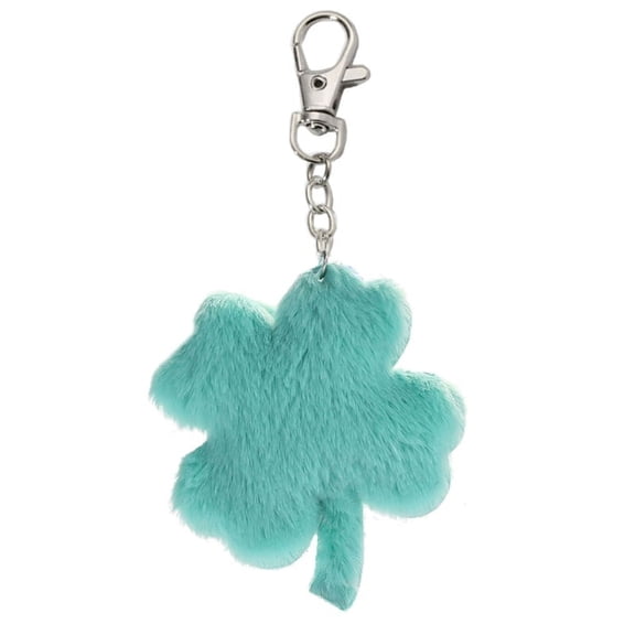 Cute Four Leaf Clover Keychain Kawaii-Clover Plush-Pendant Keychain Plush-Cartoon KeyRing Bag Ornament Backpack Decor