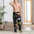 thumbnail image 5 of Pajama Pants Lounge Bottoms Soft Comfy Casual with Pockets, Dino Pattern Cute Cartoon, 5 of 5