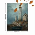thumbnail image 3 of Nautical Lighthouse Canvas Print Vacation Rental Seascape Wall Decor, 3 of 8