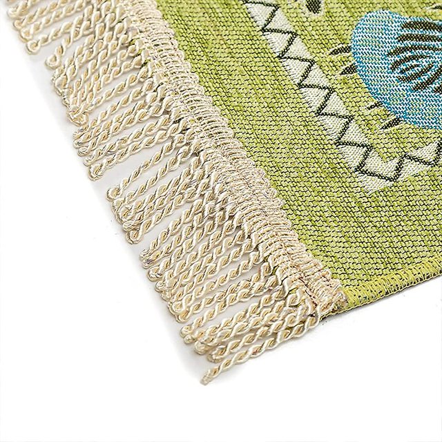 Alfombra de oración musulmana de chenilla turca de estilo vintage tejida con pétalos de flores de Jacquard