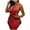 Red, variant on Lovskoo 2024 Women's Sequin Halter Mini Dress Split Hem Backless Cowl Neck Short Dress Open Back Cocktail Party Ball Gownes Black