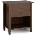 thumbnail image 6 of Warm Shaker Solid Wood 24 inch Wide Transitional Nightstand in Black, 6 of 12