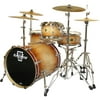 Ludwig Element Lacquer 4-Piece Emo Shell Pack Natural Burst