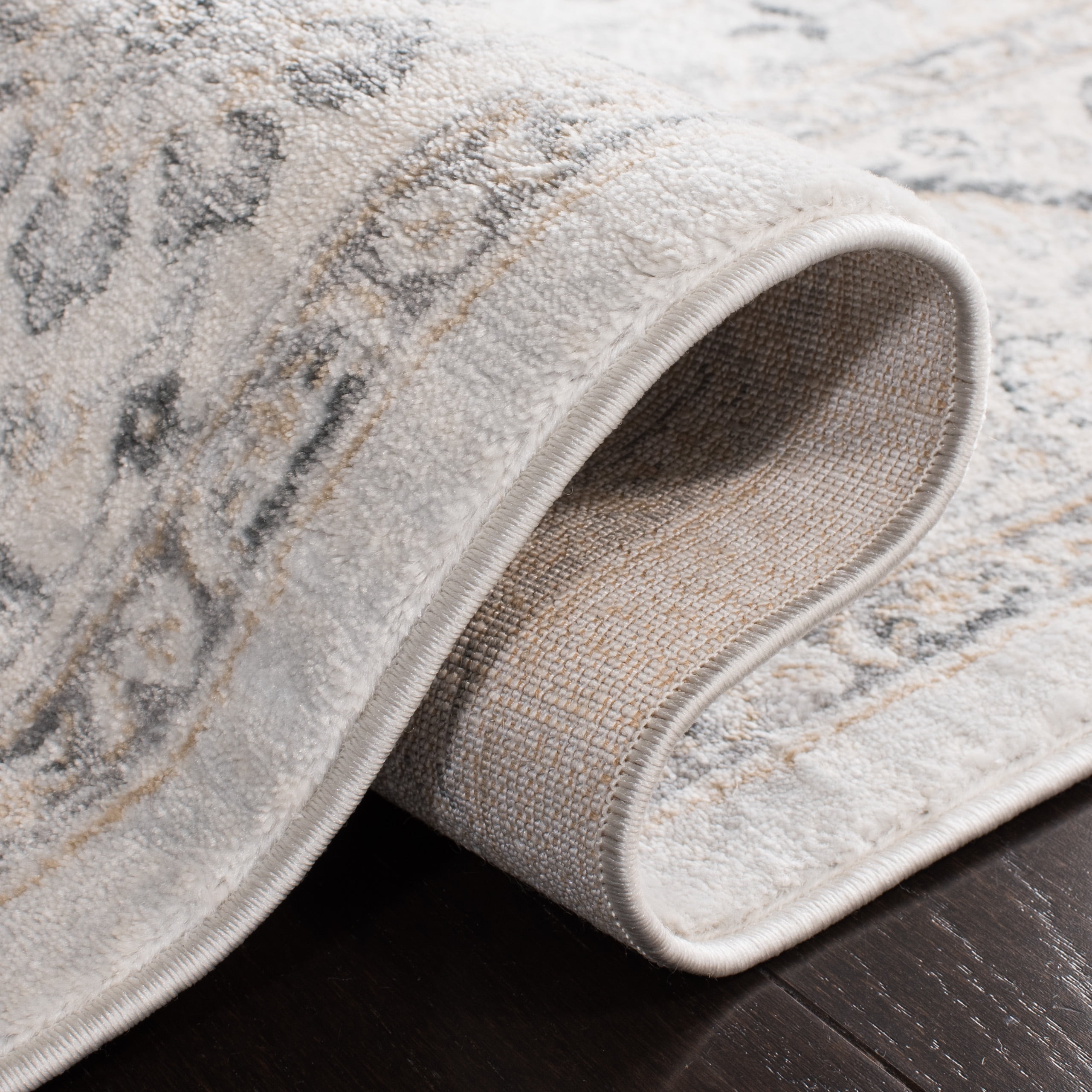 SAFAVIEH Isabella Kuzman Oriental Area Rug, Light Grey/Cream, 10' x 14'