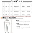thumbnail image 2 of Bigersell Ripped High Waist Pants for Women Full Length Pants Women's Fashion Casual Elastic Waist Drawstring Strap Solid Color Big Flare Wide Leg Pants Ladies' Shaping Bootcut Pants, 2 of 8