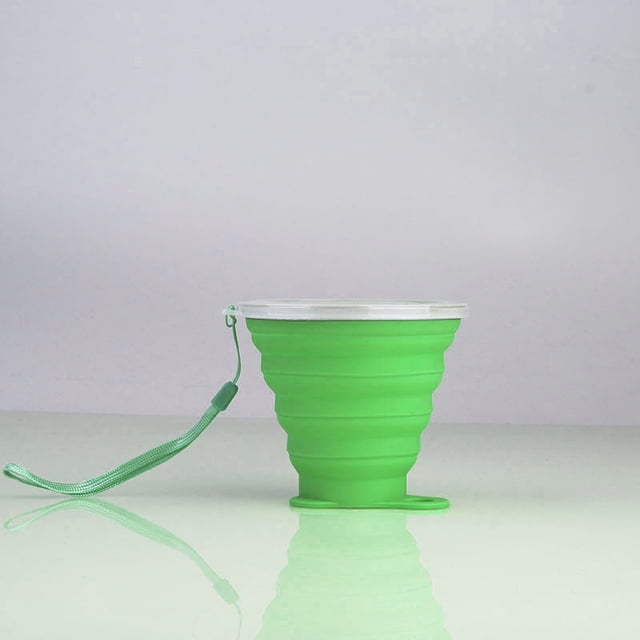 Taza plegable de silicona para viajes, tetera ecológica, taza portátil para enjuague bucal, taza extensible para regalo