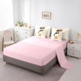 thumbnail image 5 of Castle Fairy Cute Vintage Single Puffin Print Full Size Bedding Sets 7 Pieces,Pink Star Script Cream Background Art Full Size Bed in a Bag,Blush Cream,Pink Reversible, 5 of 7