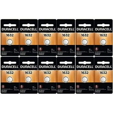 12-Pack Duracell 1632 Batteries 3.0 Volt Lithium Coin Button
