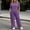 Purple women two piece lounge sets a1, variant on BRELIL Women Two Piece Sets Casual Loungewear Solid Round Neck Short Sleeve Tshirt Wide Leg Long Pants Matching Lounge Sets Summer Vacation Travel Outfits Tracksuit, Red 5XL
